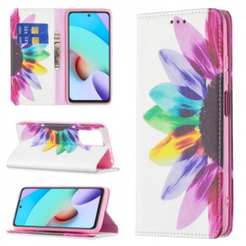 Puhelinkuoret Xiaomi Redmi 10 Kotelot Flip Flower Watercolour