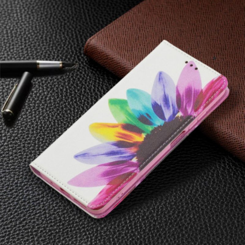 Puhelinkuoret Xiaomi Redmi 10 Kotelot Flip Flower Watercolour