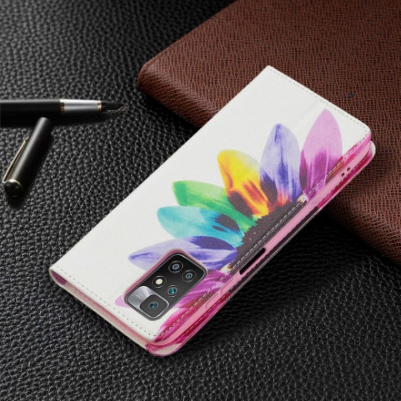 Puhelinkuoret Xiaomi Redmi 10 Kotelot Flip Flower Watercolour