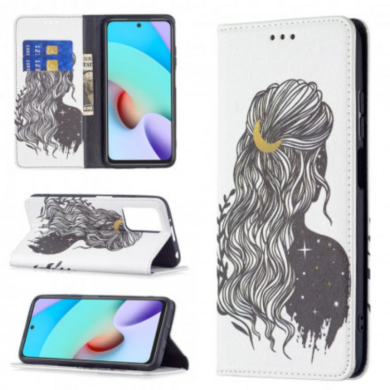 Puhelinkuoret Xiaomi Redmi 10 Kotelot Flip Kauniit Hiukset