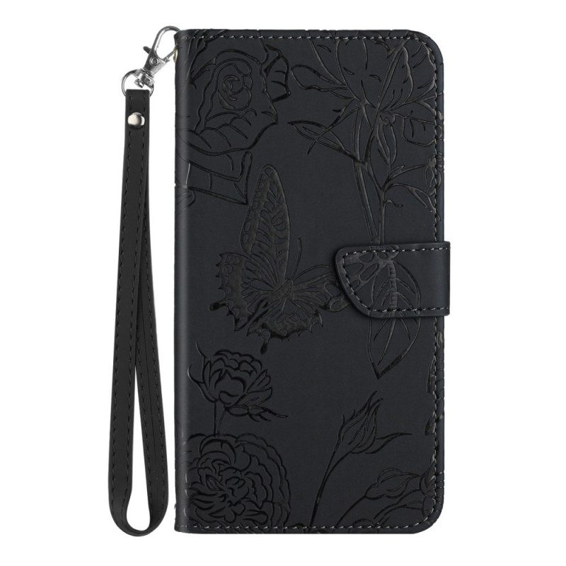 Kotelot Honor Magic 4 Pro Suojaketju Kuori Thong Butterflies