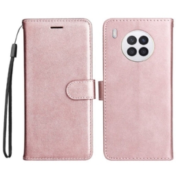 Kotelot Honor 50 Lite Suojaketju Kuori Strappy Leather Effect