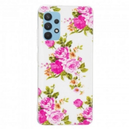 Case Samsung Galaxy A32 4G Fluorescent Liberty Flowers