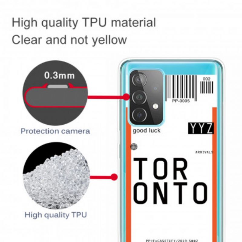 Kuori Samsung Galaxy A32 4G Boarding Pass Torontoon