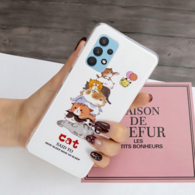 Kuori Samsung Galaxy A32 4G Cats Fluorescent
