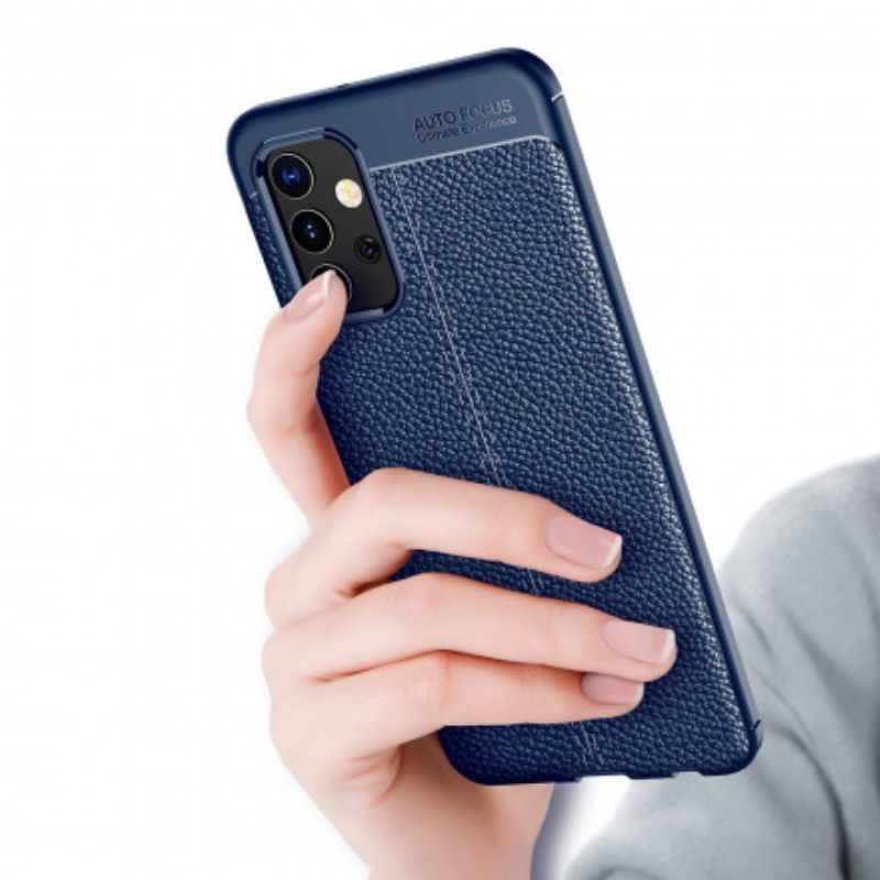 Kuori Samsung Galaxy A32 4G Double Line Litchi Leather Effect