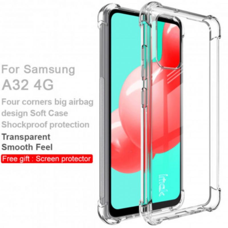Kuori Samsung Galaxy A32 4G Läpinäkyvä Silkkinen Imak
