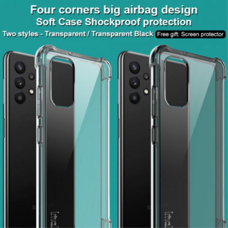 Kuori Samsung Galaxy A32 4G Läpinäkyvä Silkkinen Imak