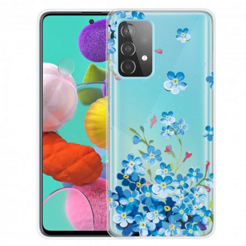 Kuori Samsung Galaxy A32 4G Siniset Kukat