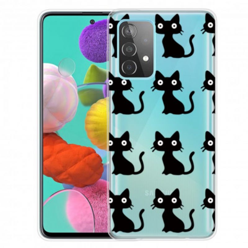Kuori Samsung Galaxy A32 4G Useita Mustia Kissoja