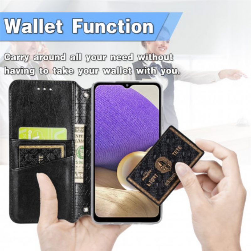 Puhelinkuoret Samsung Galaxy A32 4G Kotelot Flip Mandala