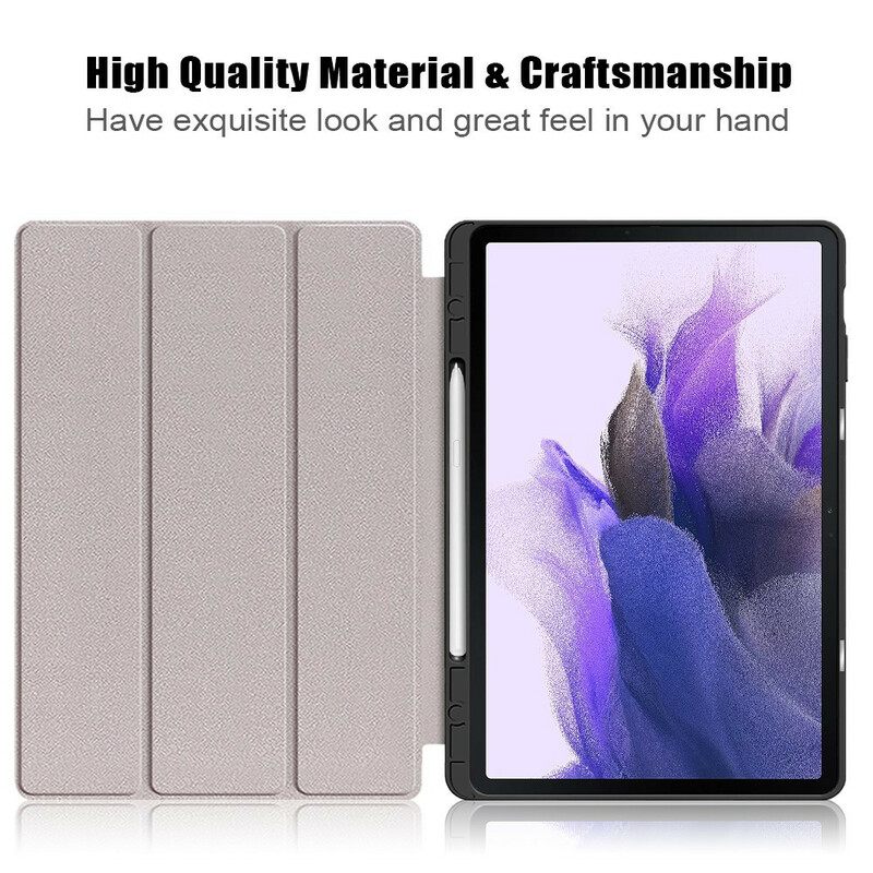 Puhelinkuoret Samsung Galaxy Tab S7 FE Tri-fold Vahvistettu Kynäteline