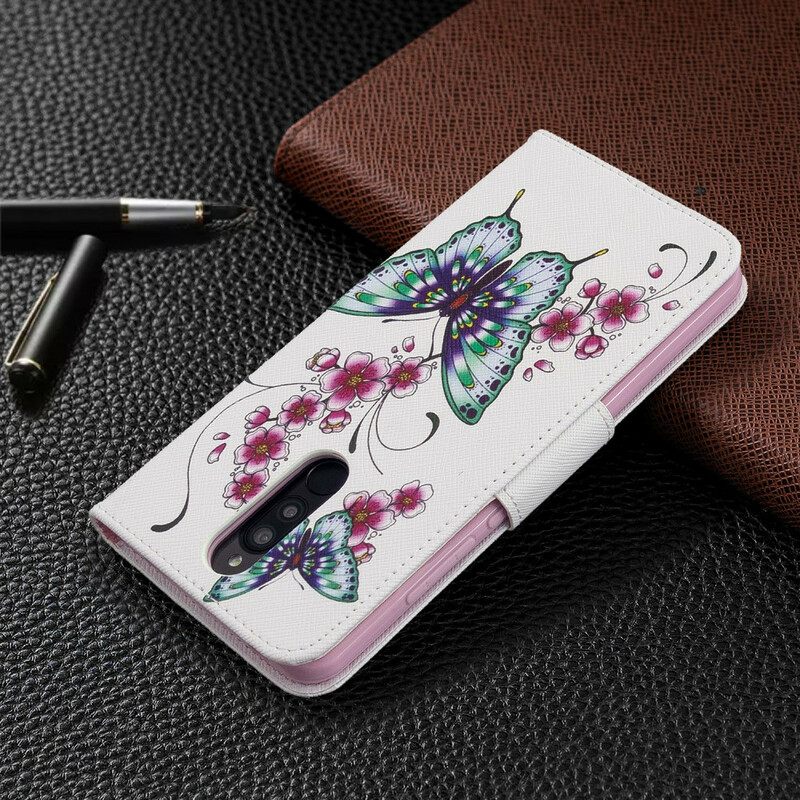 Flip Case Xiaomi Redmi 8 Uskomattomat Perhoset