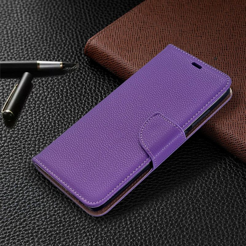 Kotelot Xiaomi Redmi 8 Suojaketju Kuori Värikäs Litchi Leather Effect Strappy