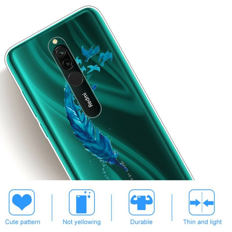 Kuori Xiaomi Redmi 8 Kaunis Sininen Sulka