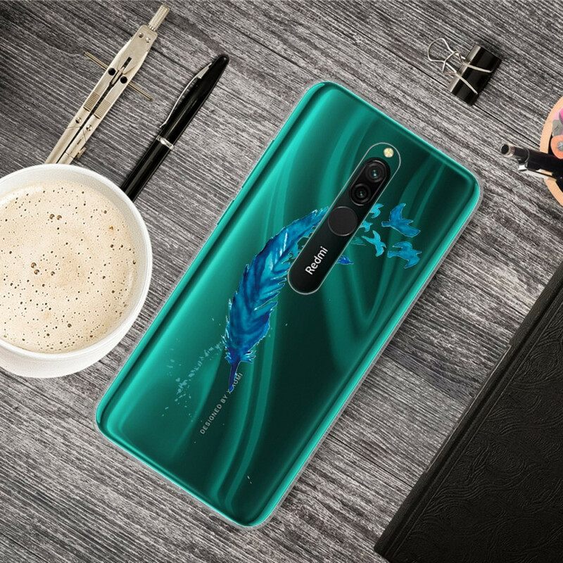 Kuori Xiaomi Redmi 8 Kaunis Sininen Sulka
