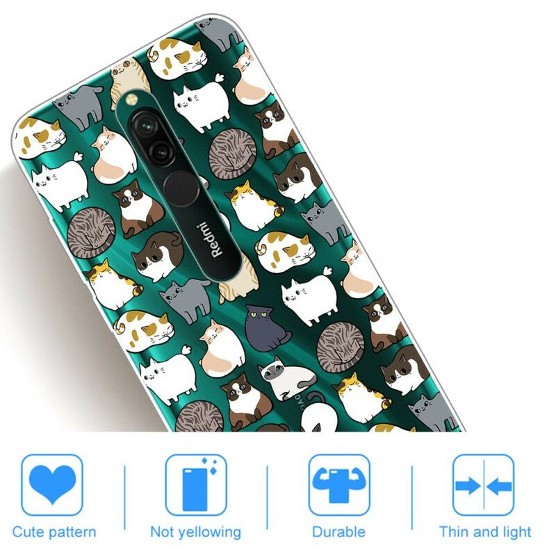 Kuori Xiaomi Redmi 8 Top Cats