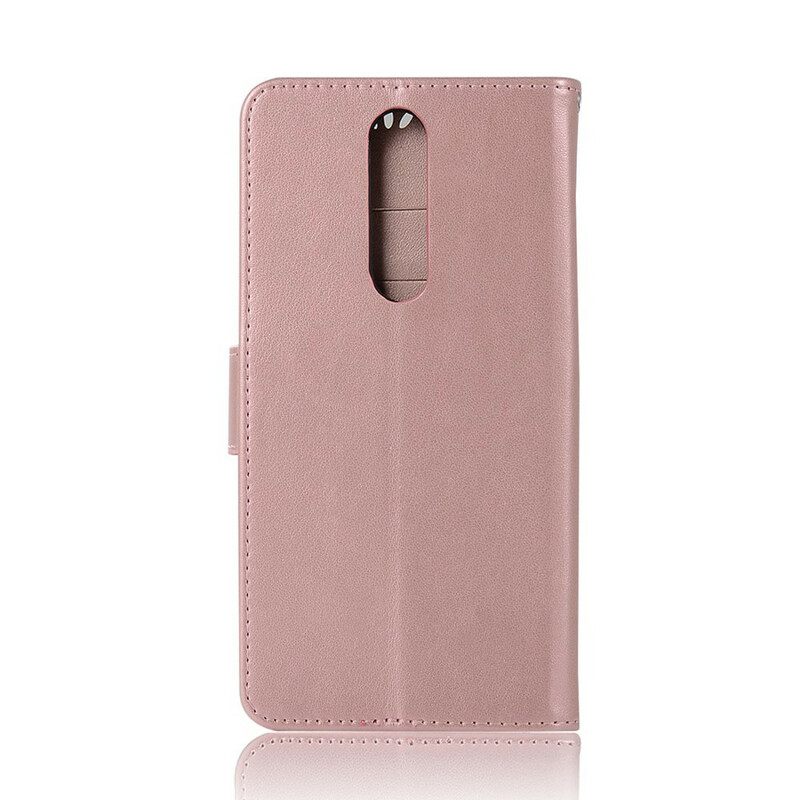Nahkakotelo Xiaomi Redmi 8 Nahkaefekti Dreamcatcher Pöllö
