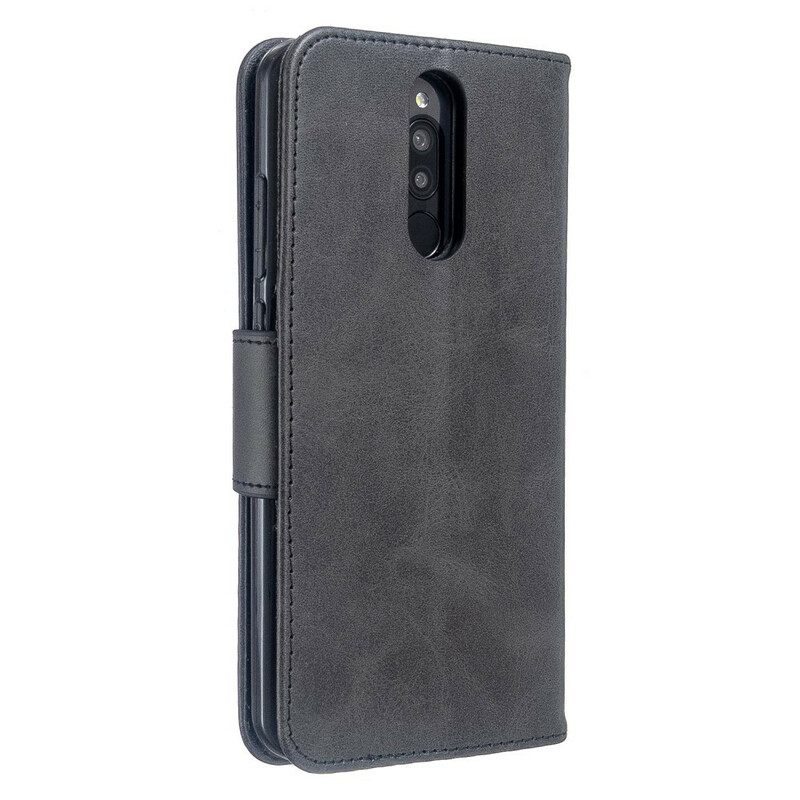 Nahkakotelo Xiaomi Redmi 8 Suojaketju Kuori Värillinen Nahkatehostehihna