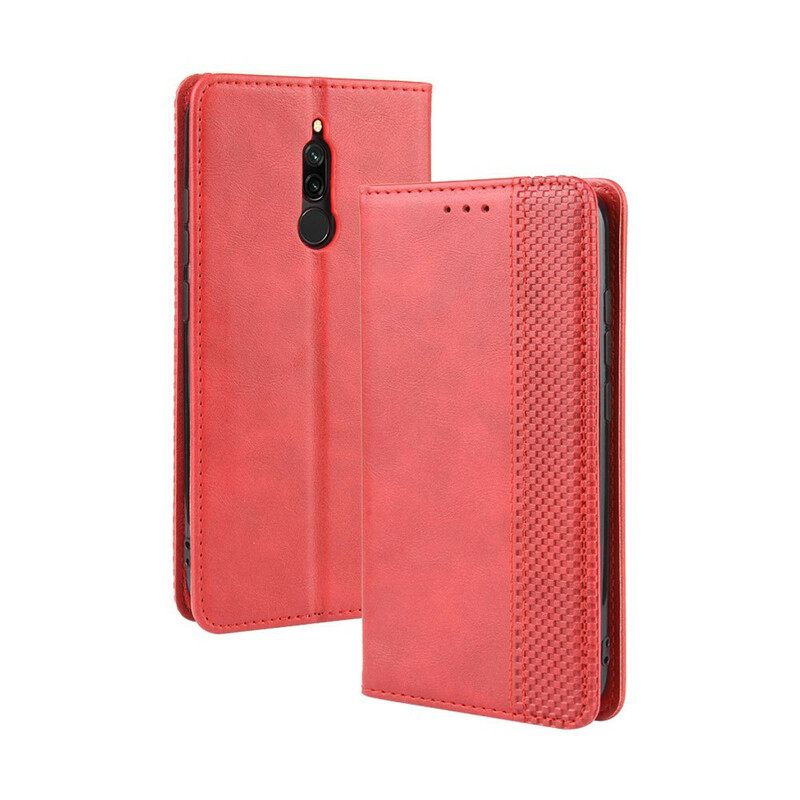 Puhelinkuoret Xiaomi Redmi 8 Kotelot Flip Tyylitelty Vintage-nahkaefekti