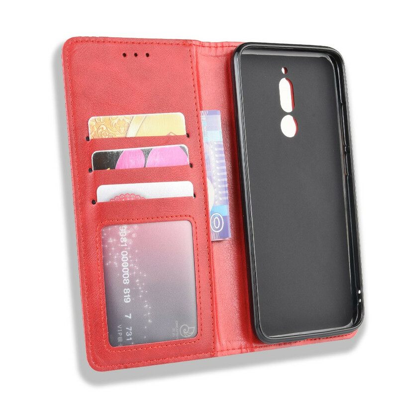 Puhelinkuoret Xiaomi Redmi 8 Kotelot Flip Tyylitelty Vintage-nahkaefekti