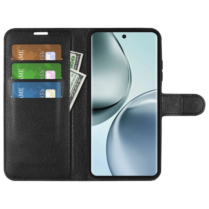 Kotelot Realme 14 Pro 5g Klassinen Litsikuvioinen Tekonahka