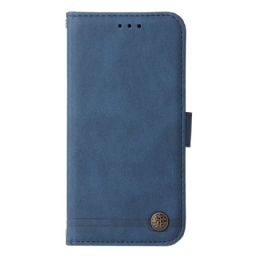 Kotelot Realme 14 Pro 5g Niitillä Koristeltu Mokkanahkaefekti Suojakuori