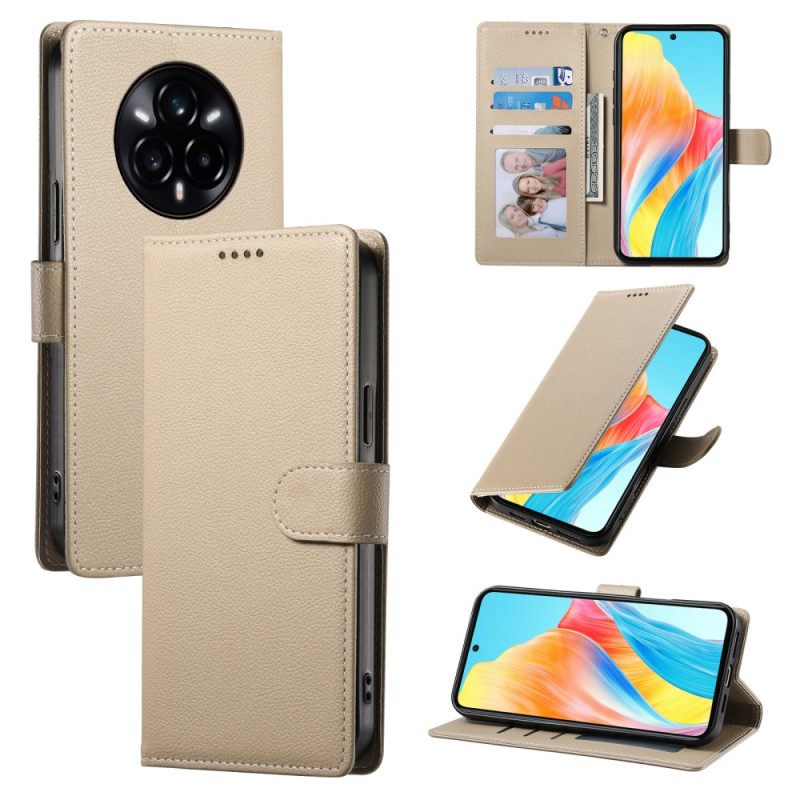 Kotelot Realme 14 Pro 5g Puhelinkuoret Yksivärinen Nahkakuvio Hihnalla