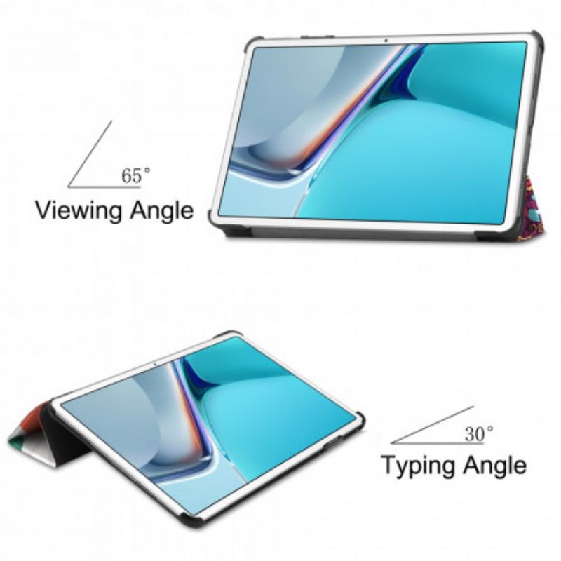 Puhelinkuoret Huawei MatePad 11 Retro Perhosia Ja Kukkia