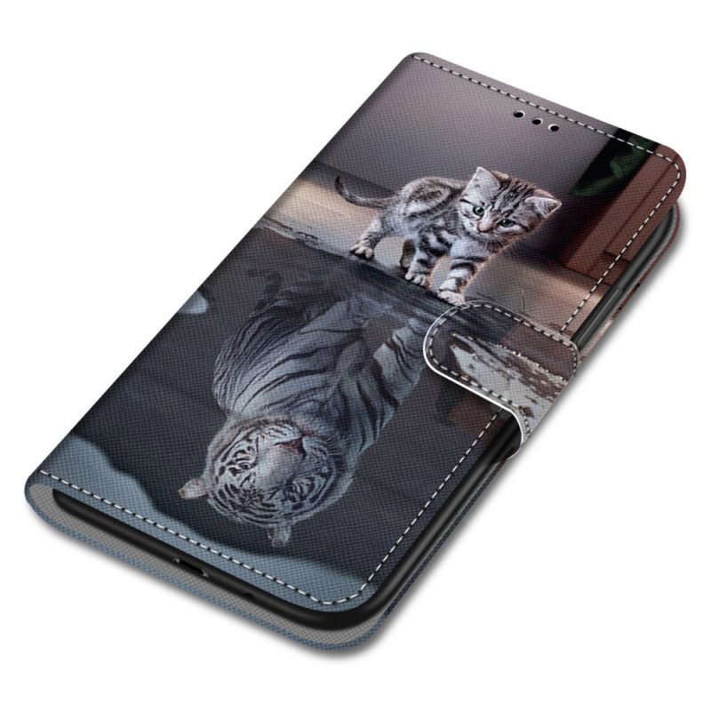Flip Case Samsung Galaxy M52 5G Cat Daydream