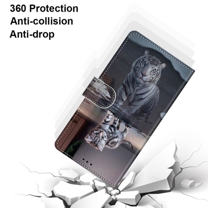 Flip Case Samsung Galaxy M52 5G Cat Daydream