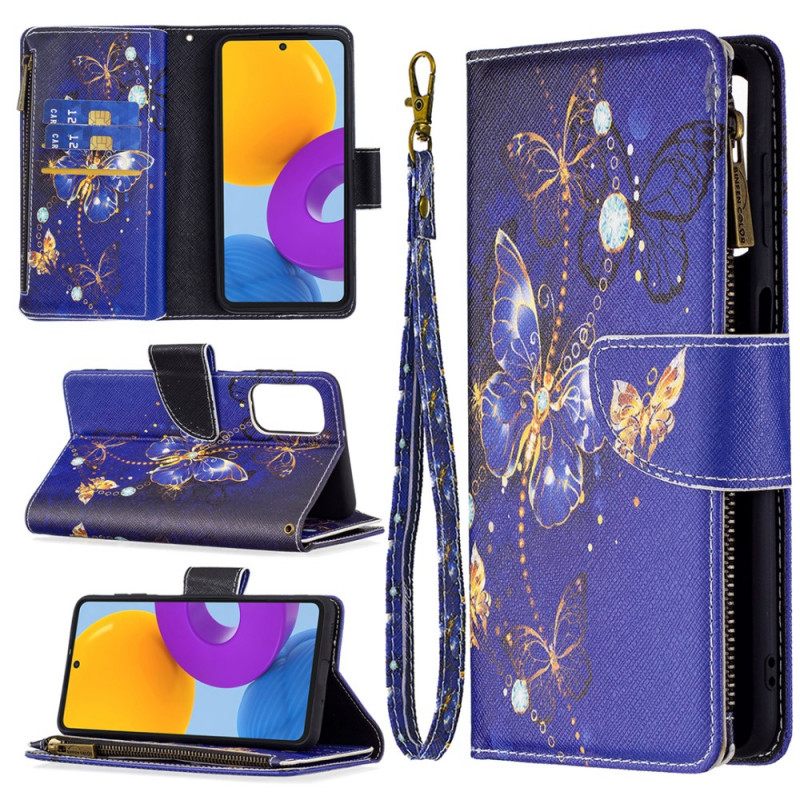 Kotelot Samsung Galaxy M52 5G Butterflies Ilotulitus