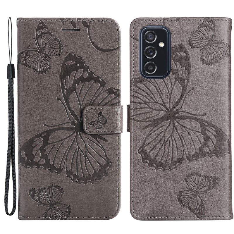 Kotelot Samsung Galaxy M52 5G Butterfly Leather