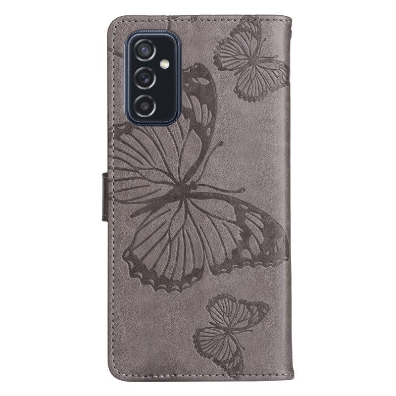 Kotelot Samsung Galaxy M52 5G Butterfly Leather