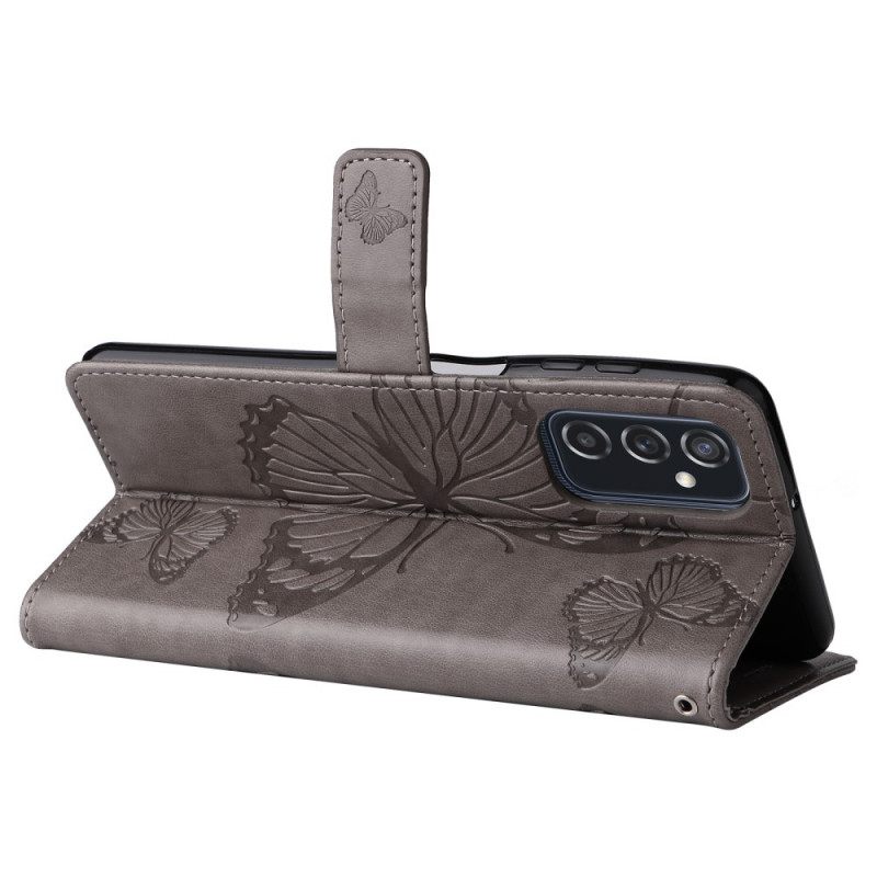 Kotelot Samsung Galaxy M52 5G Butterfly Leather