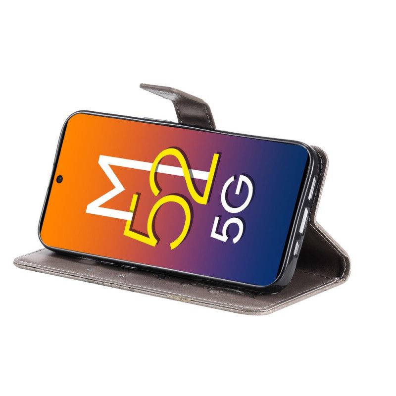 Kotelot Samsung Galaxy M52 5G Butterfly Leather
