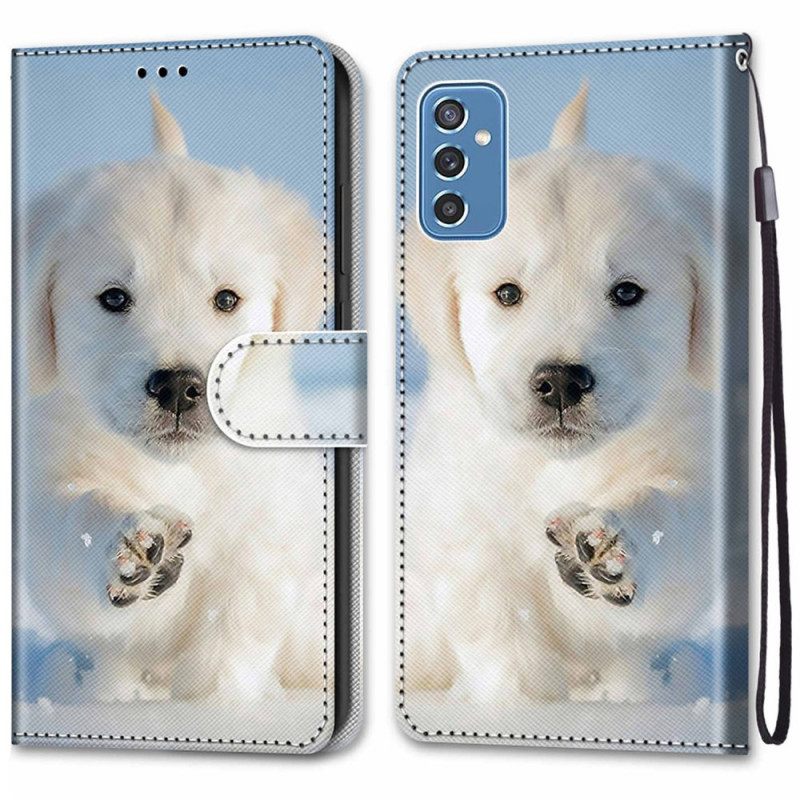 Kotelot Samsung Galaxy M52 5G Snow Puppy