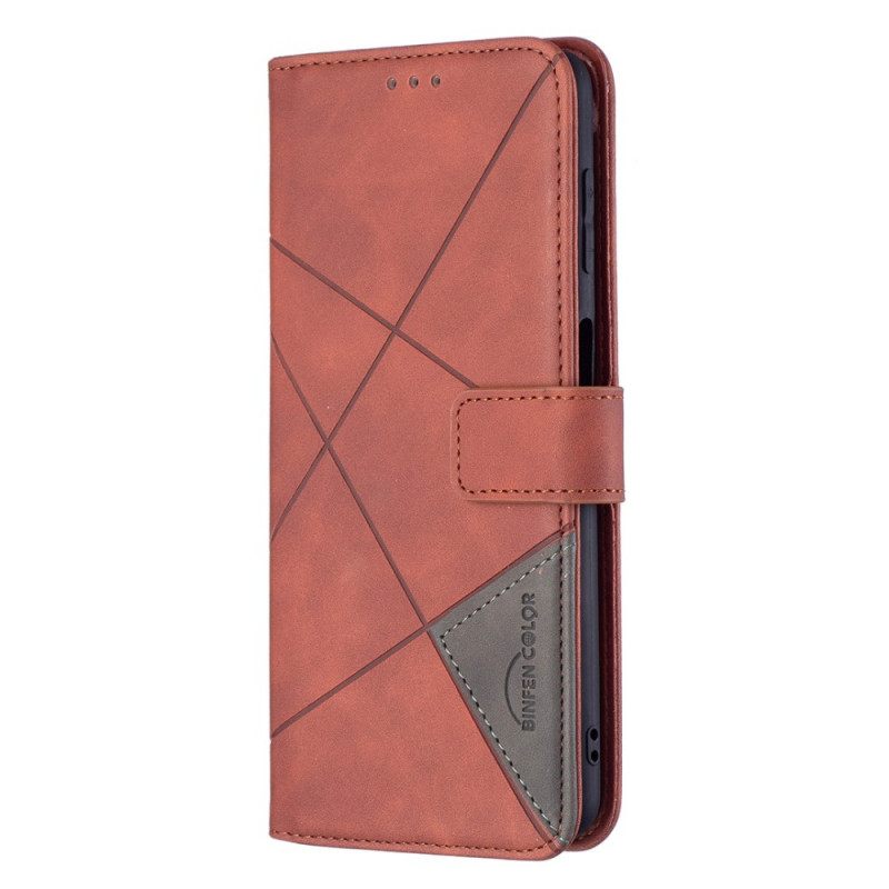 Nahkakotelo Samsung Galaxy M52 5G Triangles Binfen Color