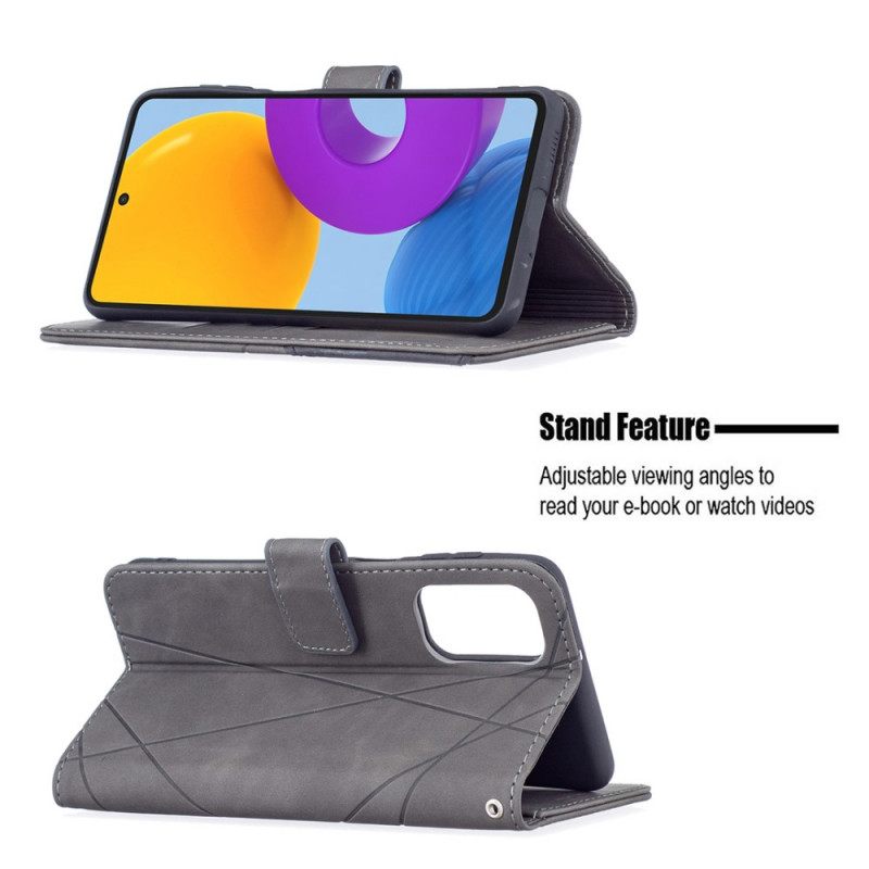 Nahkakotelo Samsung Galaxy M52 5G Triangles Binfen Color
