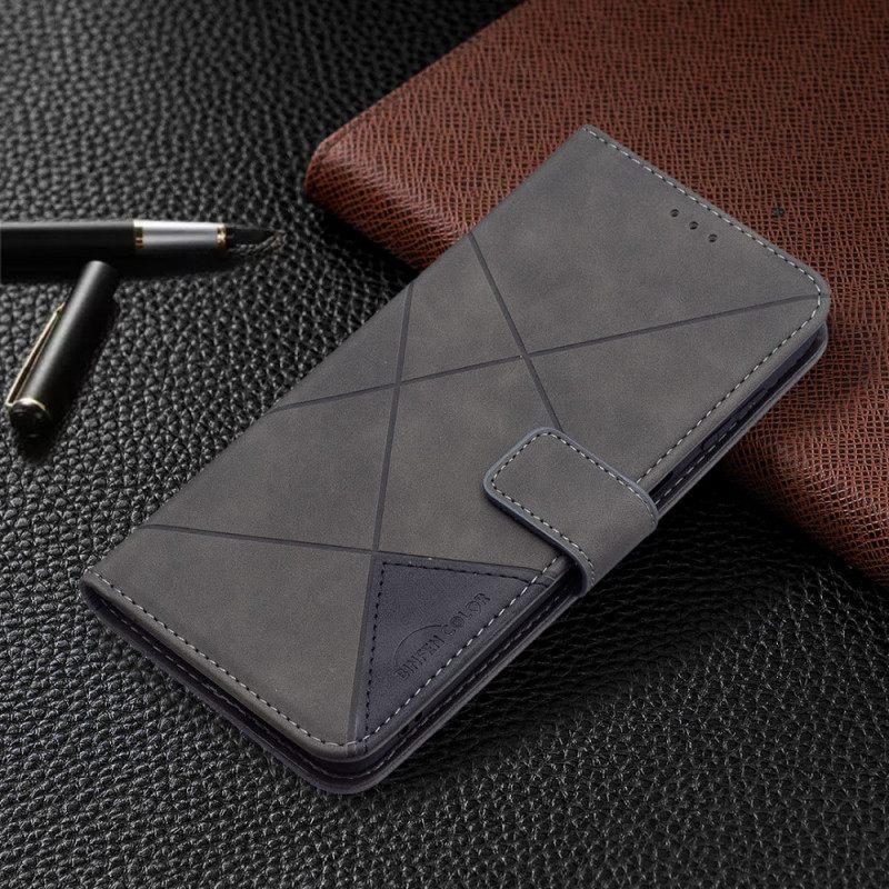Nahkakotelo Samsung Galaxy M52 5G Triangles Binfen Color