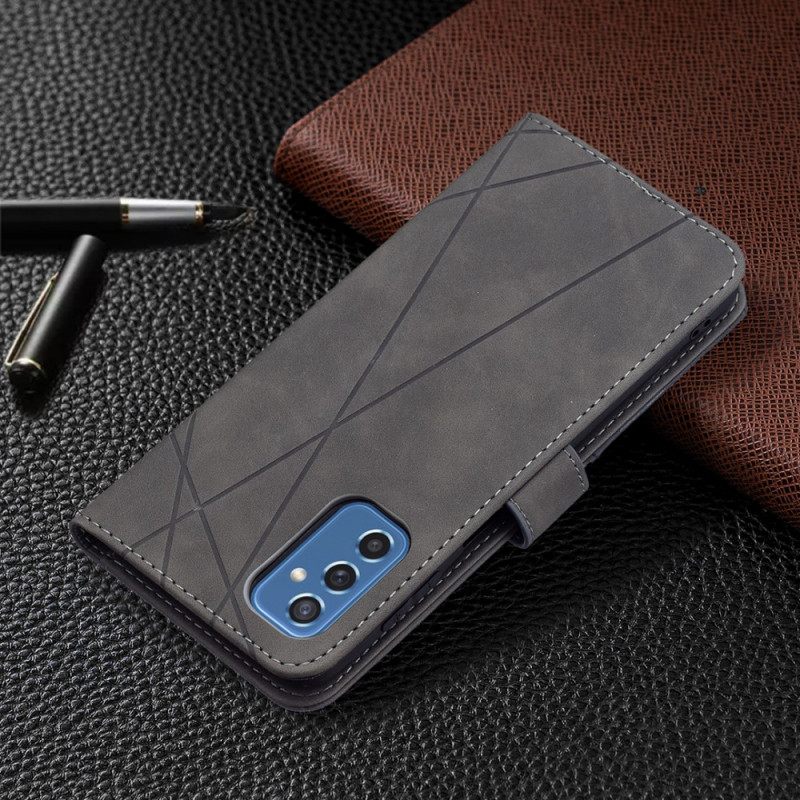 Nahkakotelo Samsung Galaxy M52 5G Triangles Binfen Color