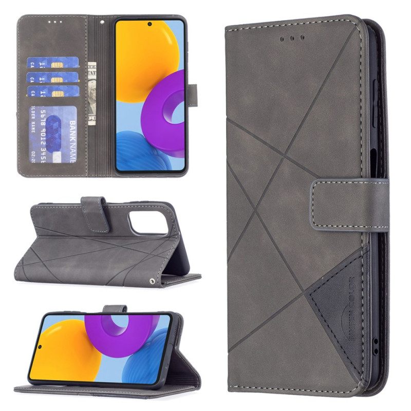 Nahkakotelo Samsung Galaxy M52 5G Triangles Binfen Color