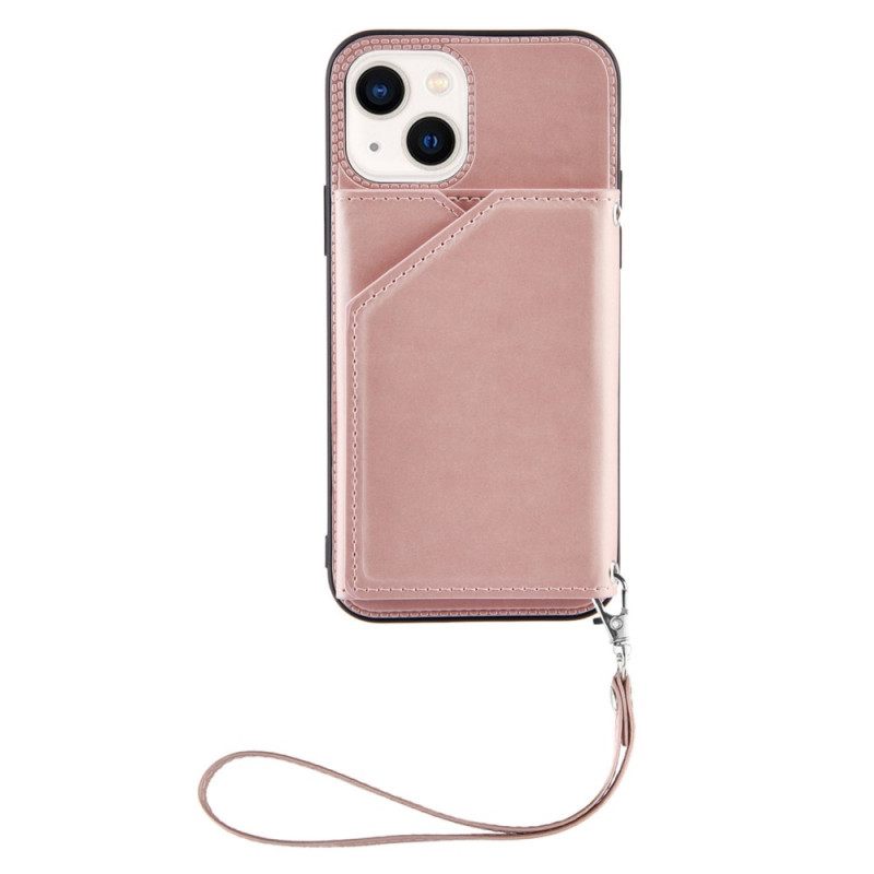 Case iPhone 14 Suojaketju Kuori Lanyard Kortin Haltija