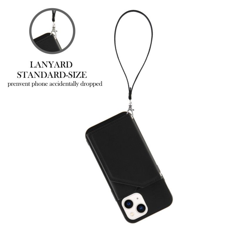 Case iPhone 14 Suojaketju Kuori Lanyard Kortin Haltija