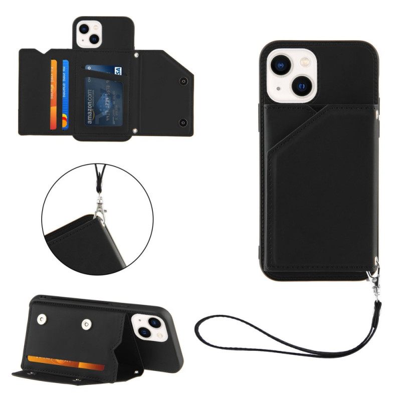 Case iPhone 14 Suojaketju Kuori Lanyard Kortin Haltija