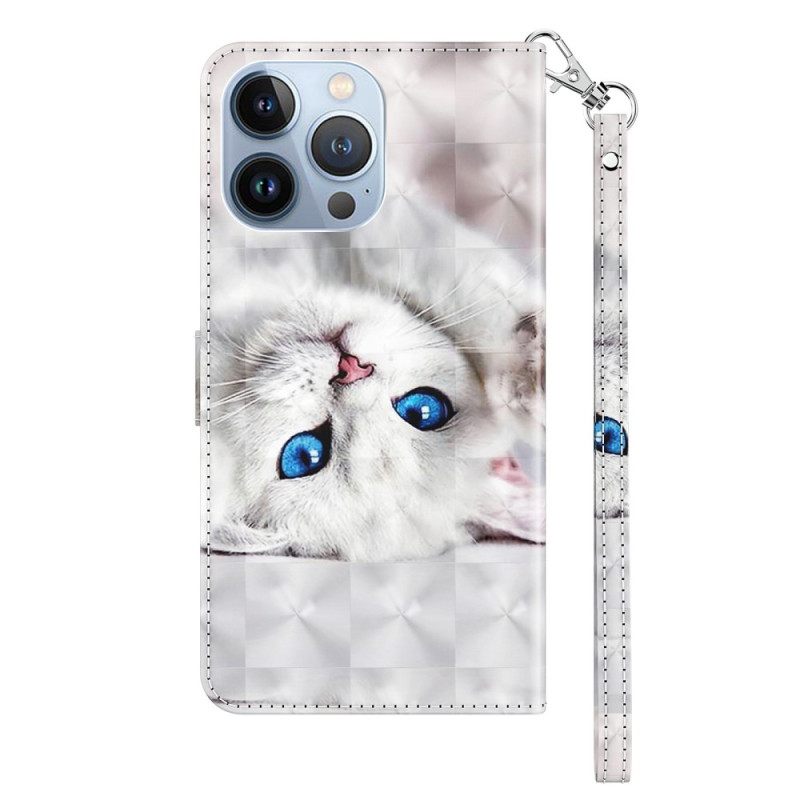 Flip Case iPhone 14 Suojaketju Kuori Vain Stringikissat