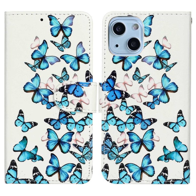 Kotelot iPhone 14 Perhosia Lennossa