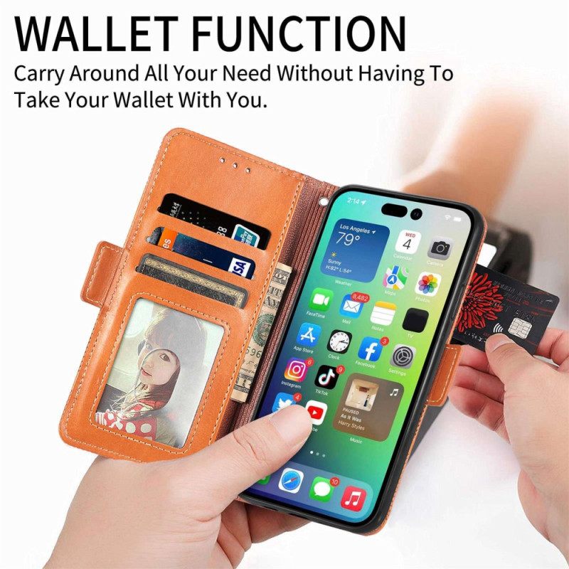 Kotelot iPhone 14 Retro-nahkatyyli