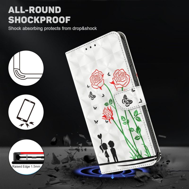 Kotelot iPhone 14 Suojaketju Kuori Dandelions Love In Strap