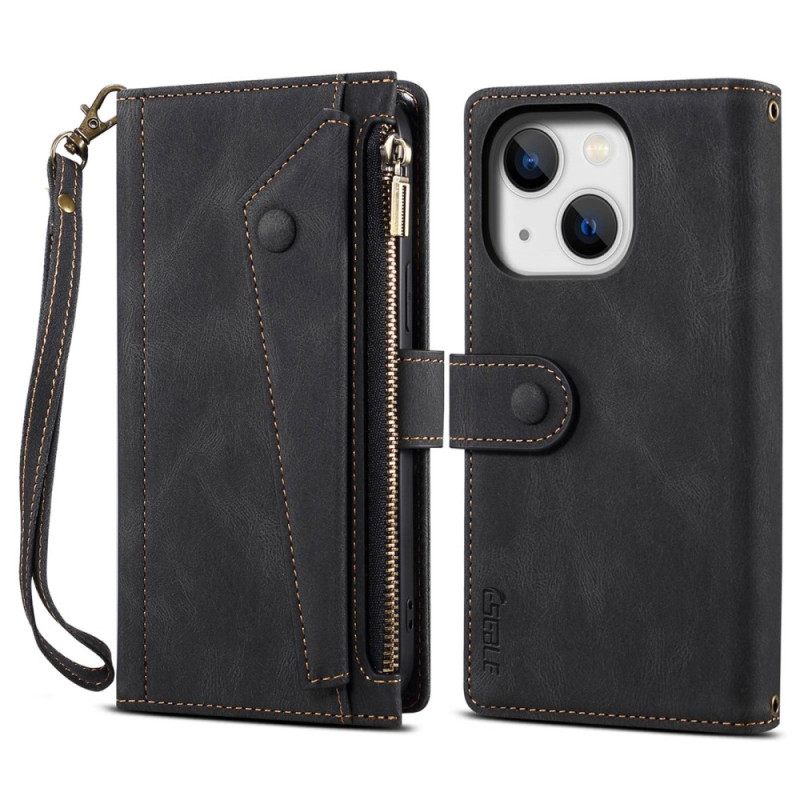 Kotelot iPhone 14 Vetoketjulla